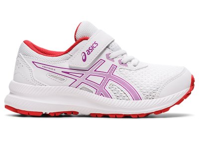 Asics Contend 8 Športne Superge Otroški Bele Vijolične | SI7988-974