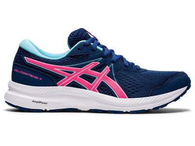 Asics Gel-contend 7 Tekaški Čevlji Ženske Črne Modre Roza | SI7404-846