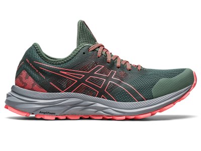 Asics Gel-eXCite Trail Tekaški Čevlji Ženske Temno Zelene Koralne | SI5226-038