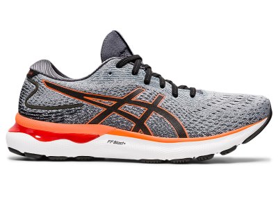 Asics Gel-nimbus 24 Tekaški Čevlji Moški Sive Oranžne | SI1856-644