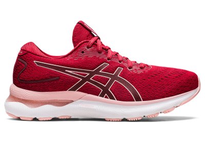 Asics Gel-nimbus 24 Tekaški Čevlji Ženske Temno Rdeče Roza | SI0954-262