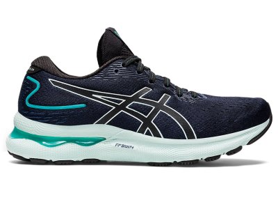 Asics Gel-nimbus 24 Tekaški Čevlji Ženske Črne Svetlo Modre | SI5998-061