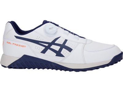 Asics Gel-preshot BOA Čevlji Za Golf Moški Bele Temno Modre | SI9114-097