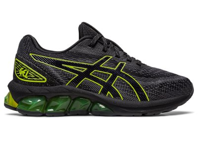 Asics Gel-quantum 180 VII Športne Superge Otroški Črne Svetlo Zelene | SI0019-153