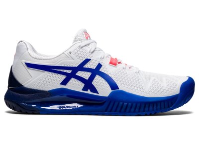 Asics Gel-resolution 8 Teniški Copati Ženske Bele Modre | SI2938-319