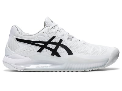 Asics Gel-resolution 8 Teniški Copati Ženske Bele Črne | SI4936-148