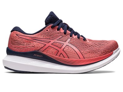 Asics Glideride 3 Tekaški Čevlji Ženske Koralne Črne | SI6667-876