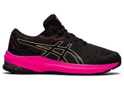 Asics Gt-1000 11 Športne Superge Otroški Temno Sive Rumene | SI8688-030