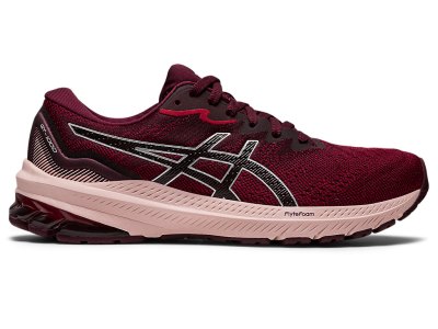 Asics Gt-1000 11 Tekaški Čevlji Ženske Temno Rdeče Srebrne | SI6876-280