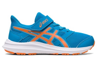 Asics Jolt 4 Športne Superge Otroški Modre Oranžne | SI4818-861