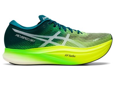 Asics Metaspeed Sky+ Tekaški Čevlji Ženske Temno Zelene Rumene | SI4636-639