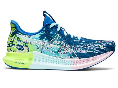 Asics Noosa Tri 14 Tekaški Čevlji Ženske Modre Bele | SI2552-950