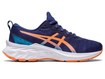 Asics Novablast 2 Športne Superge Otroški Indigo Modre Oranžne | SI1202-701