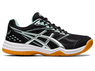 Asics Upcourt 4 Športne Superge Otroški Črne Svetlo Zelene | SI6228-619