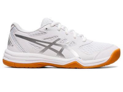 Asics Upcourt 5 Športne Superge Otroški Bele Srebrne | SI8863-336