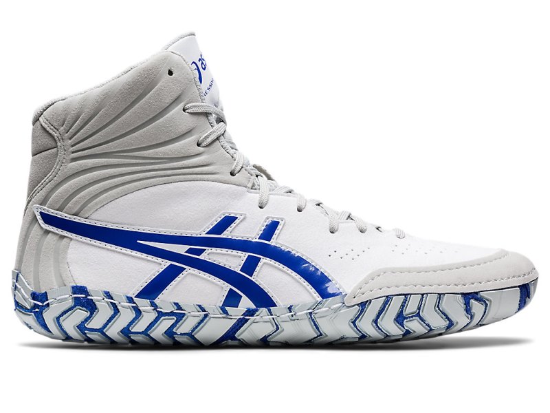 Asics Aggressor 5 Rokoborski Čevlji Moški Bele Modre | SI2576-016