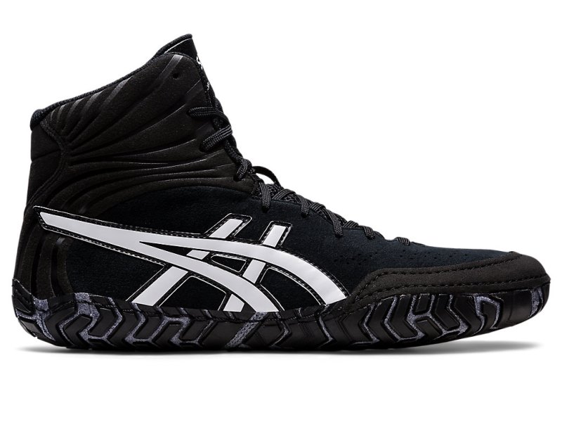 Asics Aggressor 5 Rokoborski Čevlji Moški Črne Bele | SI3592-757