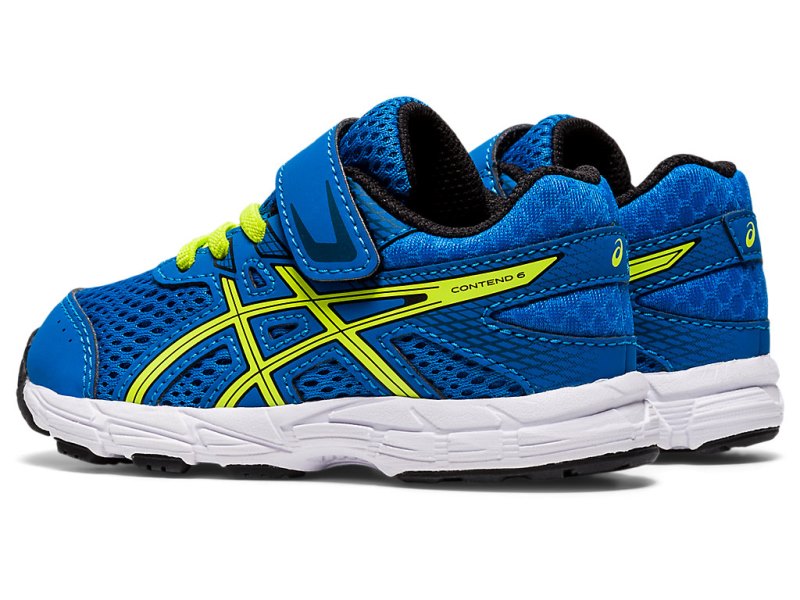 Asics Contend 6 Tekaški Čevlji Otroški Modre Svetlo Zelene | SI7671-092