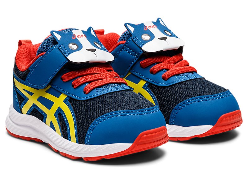 Asics Contend 7 Športne Superge Otroški Modre Rumene | SI2317-365