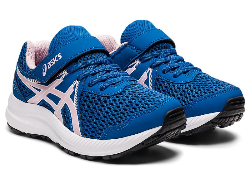 Asics Contend 7 Tekaški Čevlji Otroški Modre Roza | SI2651-324