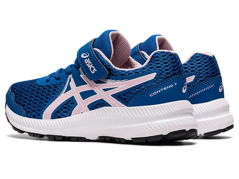 Asics Contend 7 Tekaški Čevlji Otroški Modre Roza | SI2651-324