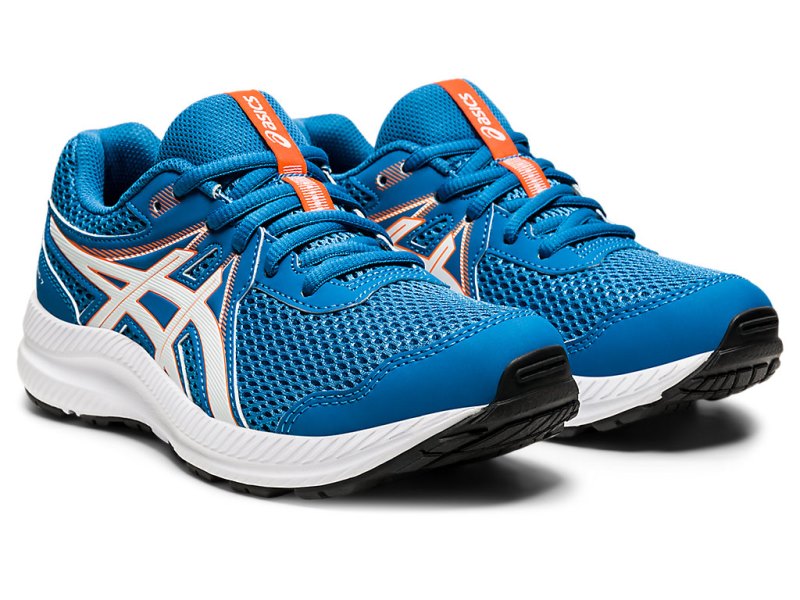 Asics Contend 7 Tekaški Čevlji Otroški Modre Bele | SI2713-858