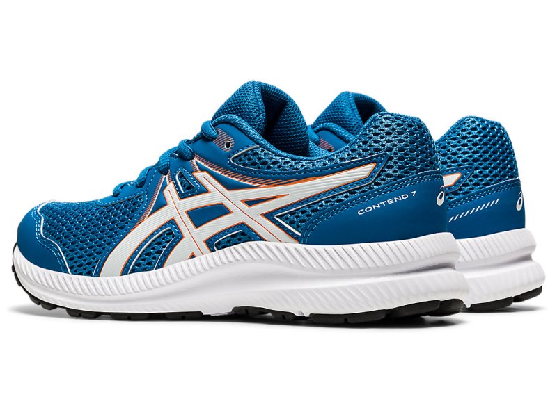 Asics Contend 7 Tekaški Čevlji Otroški Modre Bele | SI2713-858