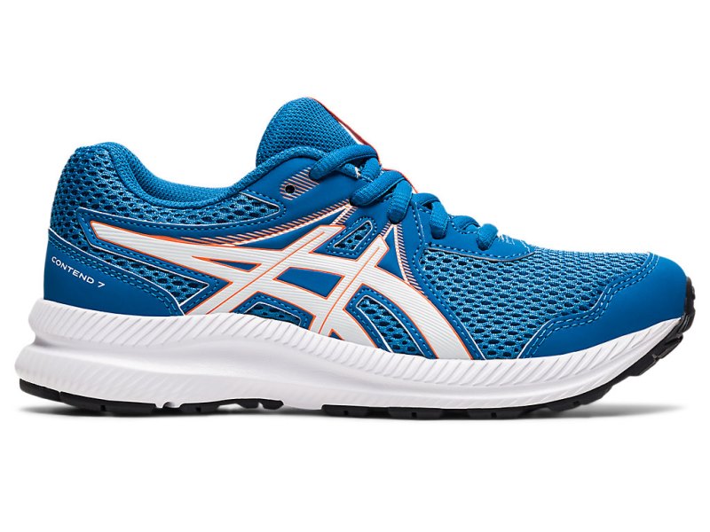 Asics Contend 7 Tekaški Čevlji Otroški Modre Bele | SI2713-858