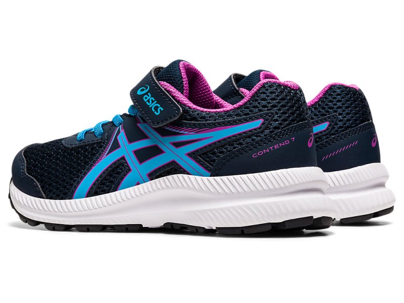 Asics Contend 7 Tekaški Čevlji Otroški Modre Svetlo Turkizna | SI5716-824