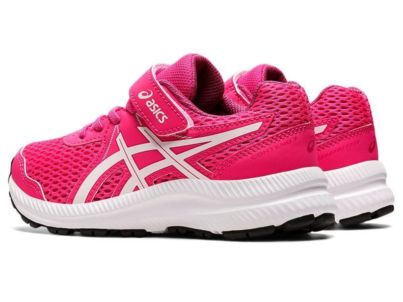 Asics Contend 7 Tekaški Čevlji Otroški Roza Bele | SI3440-941