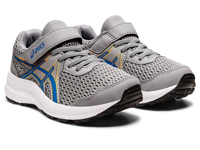 Asics Contend 7 Tekaški Čevlji Otroški Sive Modre | SI1736-916