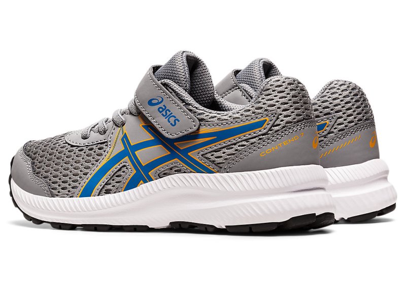 Asics Contend 7 Tekaški Čevlji Otroški Sive Modre | SI1736-916