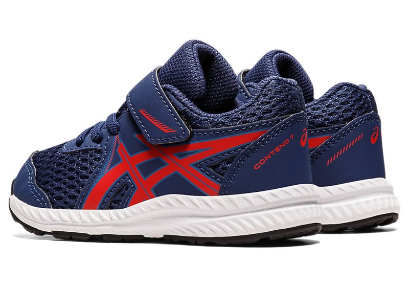 Asics Contend 7 Tekaški Čevlji Otroški Temno Rdeče | SI2690-066