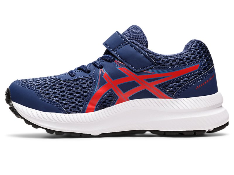 Asics Contend 7 Tekaški Čevlji Otroški Temno Rdeče | SI5656-970