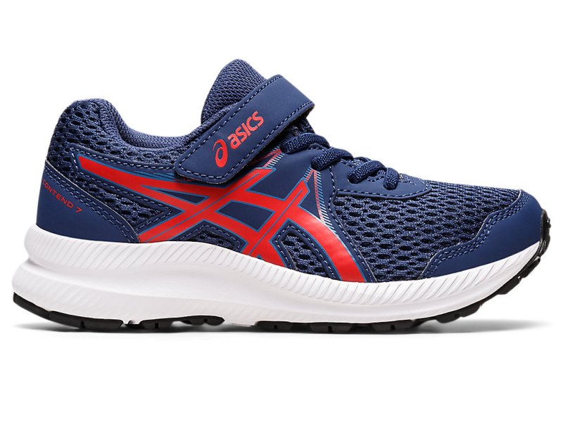 Asics Contend 7 Tekaški Čevlji Otroški Temno Rdeče | SI5656-970