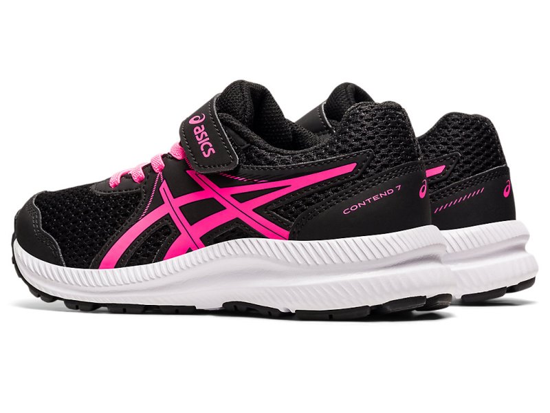 Asics Contend 7 Tekaški Čevlji Otroški Črne Roza | SI4829-054