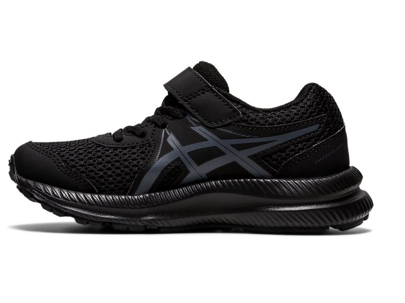 Asics Contend 7 Tekaški Čevlji Otroški Črne Sive | SI8912-954