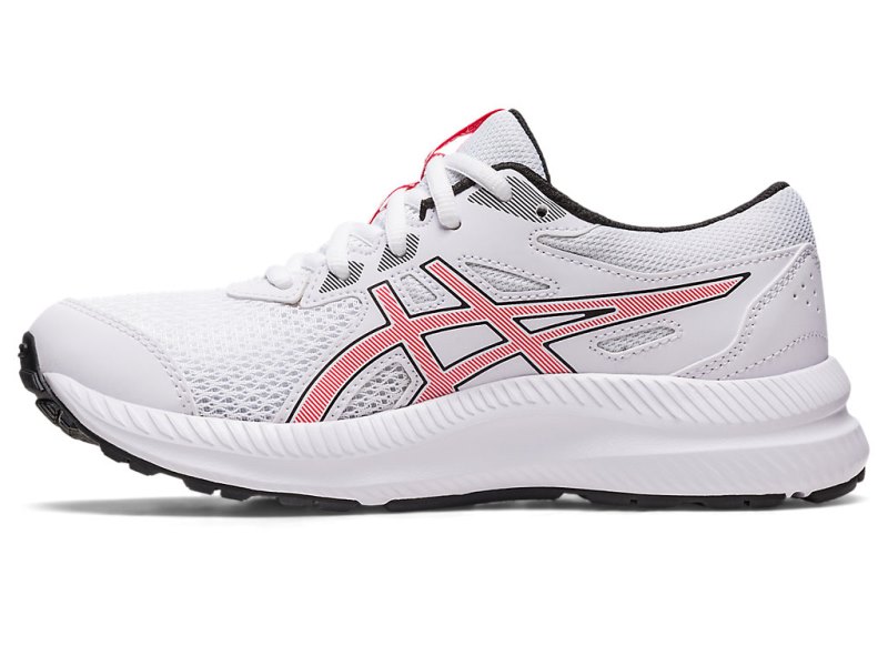 Asics Contend 8 Športne Superge Otroški Bele Rdeče | SI1568-843