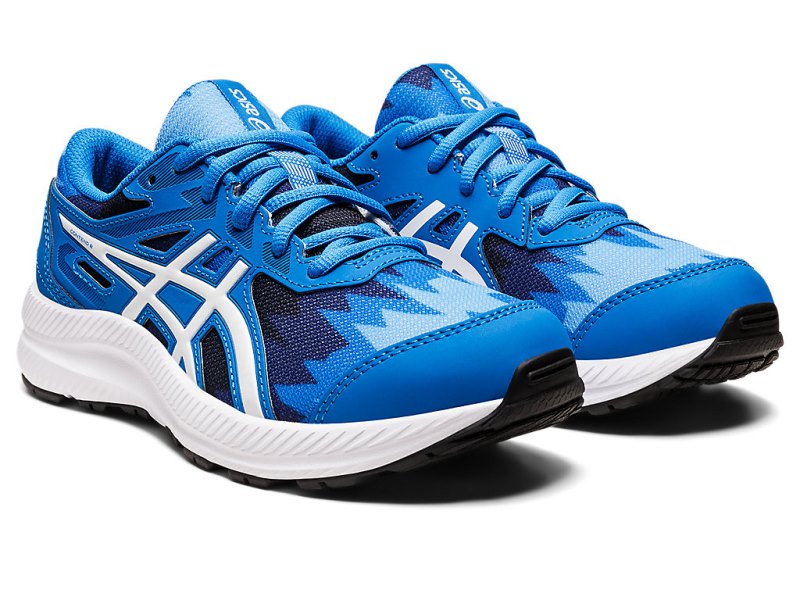 Asics Contend 8 Športne Superge Otroški Modre Bele | SI5645-761