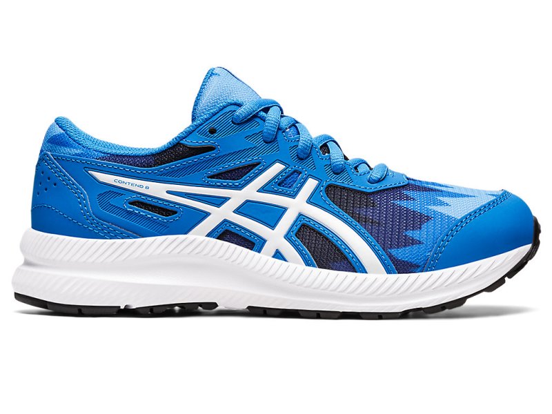 Asics Contend 8 Športne Superge Otroški Modre Bele | SI5645-761