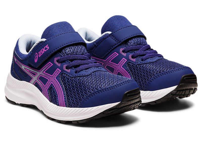 Asics Contend 8 Športne Superge Otroški Modre Vijolične | SI8004-320