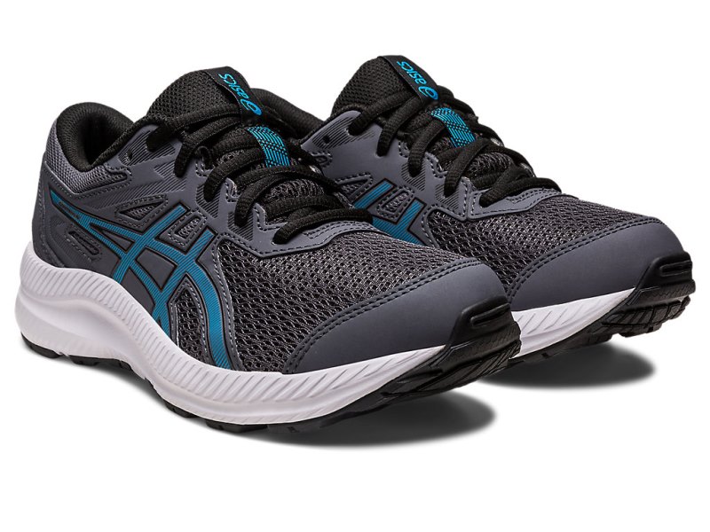 Asics Contend 8 Športne Superge Otroški Sive Modre | SI6990-700