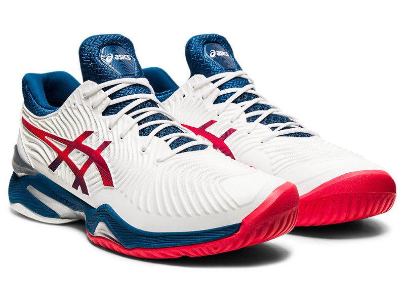 Asics Court FF 2 Teniški Copati Moški Bele Modre | SI6950-703