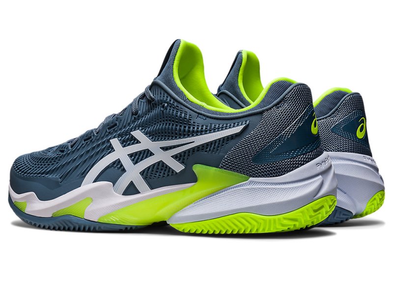 Asics Court FF 3 Clay Teniški Copati Moški Sive Modre Bele | SI3148-251