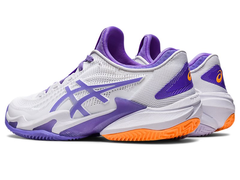 Asics Court FF 3 Clay Teniški Copati Ženske Bele Vijolične | SI8852-237