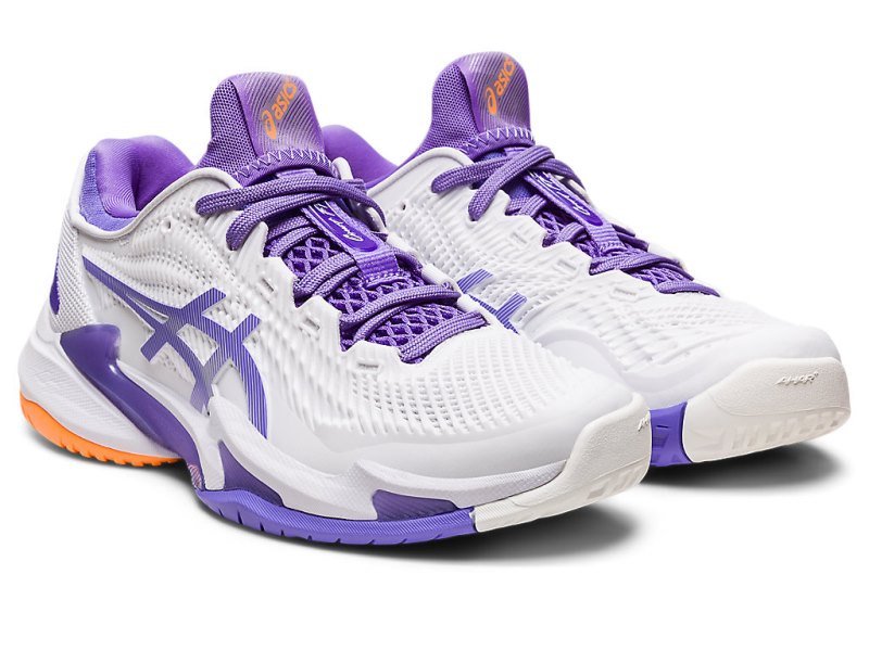 Asics Court FF 3 Teniški Copati Ženske Bele Vijolične | SI9285-216