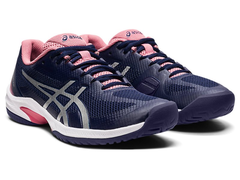 Asics Court Speed FF Teniški Copati Ženske Temno Modre Srebrne | SI1416-440