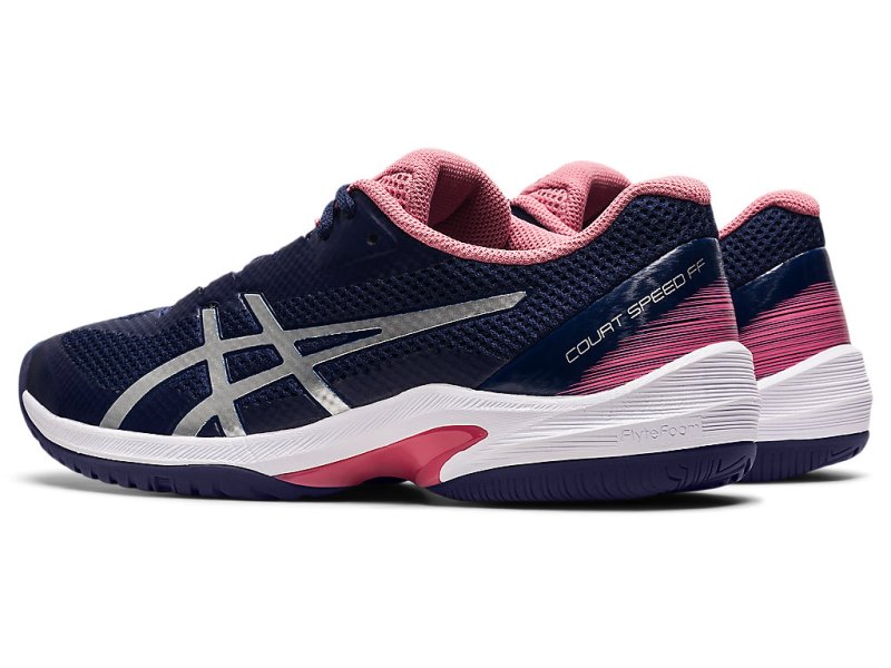 Asics Court Speed FF Teniški Copati Ženske Temno Modre Srebrne | SI1416-440