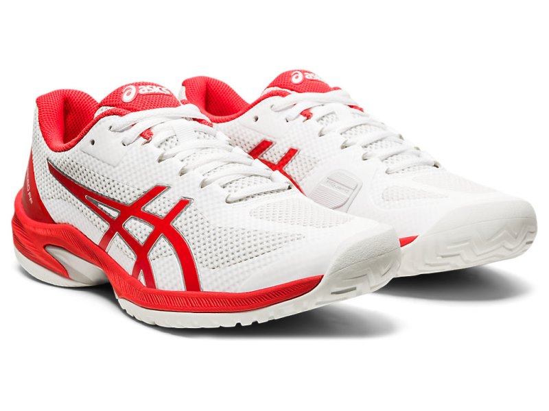 Asics Court Speed FF Teniški Copati Ženske Bele Rdeče | SI2735-998