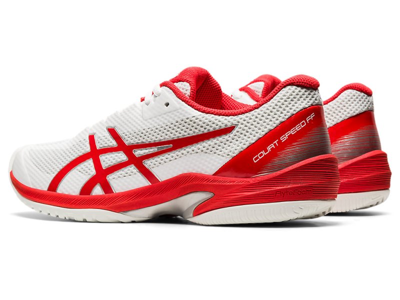 Asics Court Speed FF Teniški Copati Ženske Bele Rdeče | SI2735-998